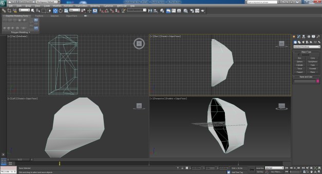 The beginning.  Starting with some basic 3DS Max block modeling.