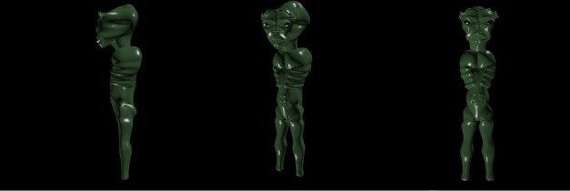 Added his legs.  Arms up next.